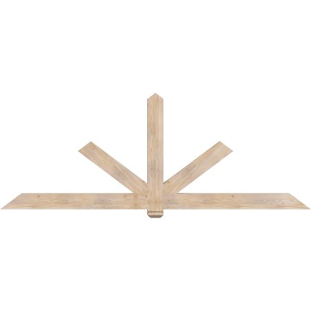 Ekena Millwork Kennewick Smooth Timber Gable Bracket, Douglas Fir, 108"W x 40"H x 3 1/2"D x 5 1/2"F, 9/12 Pitch GBW108X40X0406KEN00SDF
